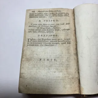 Libro Antico 1775 Ufficio della Settimana Santa