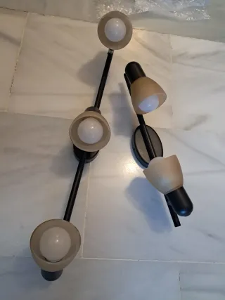 Lámparas de techo, marrón y beige