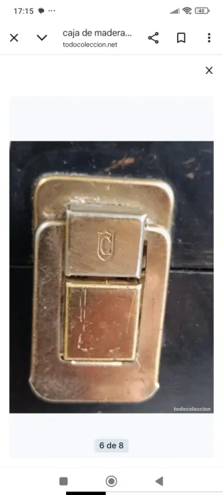 Caja Teléfono Campaña Militar Madera.solo caja