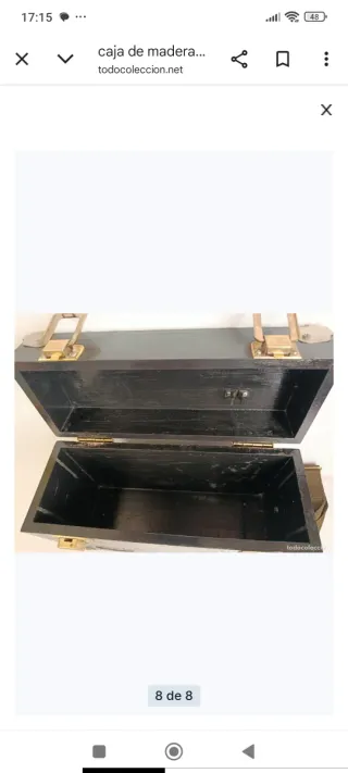 Caja Teléfono Campaña Militar Madera.solo caja