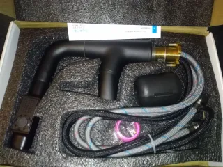 Rubinetto Lavello Cucina Nero con Estraibile