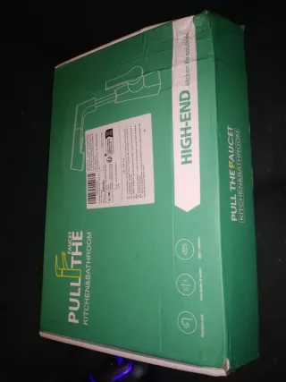 Rubinetto Lavello Cucina Nero con Estraibile