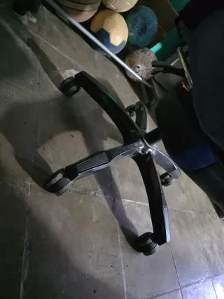 Silla Gaming Azul y Negra