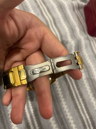 Reloj Festina Dorado y Azul Automático