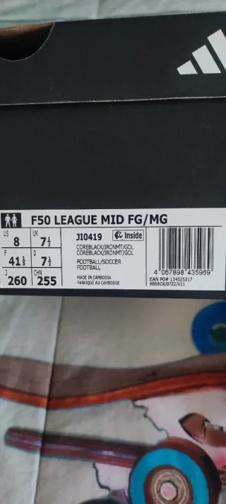 Botas fútbol Adidas 41 1/3 Negras