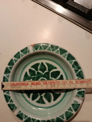 Posacenere in ceramica decorato
