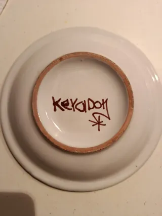 Posacenere in ceramica decorato