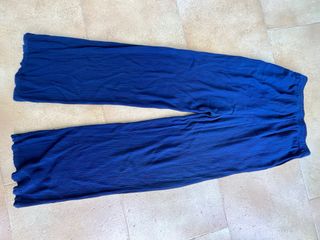 Pantalón azul de lino