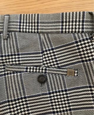 Pantalón Massimo Dutti Cuadros Gris