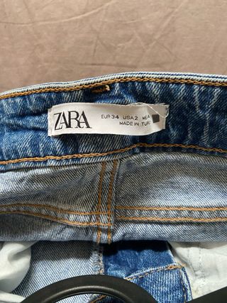 Pantalón vaquero clásico Zara mujer en color azul