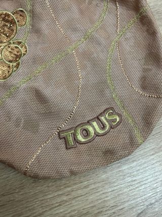 Bolso Tous rosa palo y Dorado con Monedero