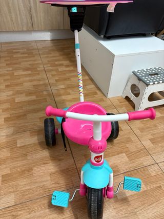 Triciclo infantil rosa y azul
