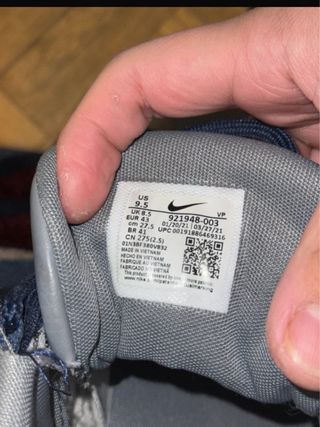 Nike Air More Uptempo Gris y Azul