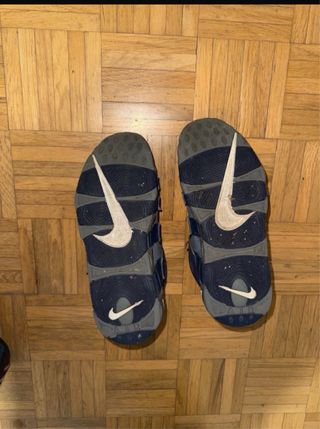 Nike Air More Uptempo Gris y Azul