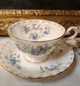 Tazza Flowers July Avon shape