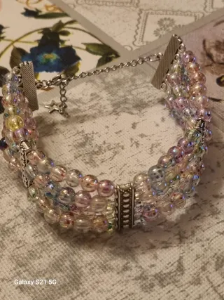 Bracciale perline multicolor
