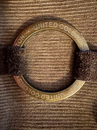 Bolso pana Benetton marrón/verde