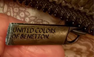 Bolso pana Benetton marrón/verde