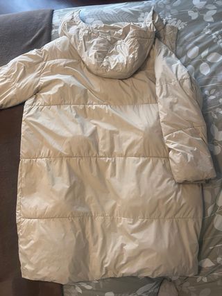 Plumífero Zara Beige Largo