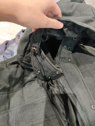 Abrigo invierno hombre XXL negro