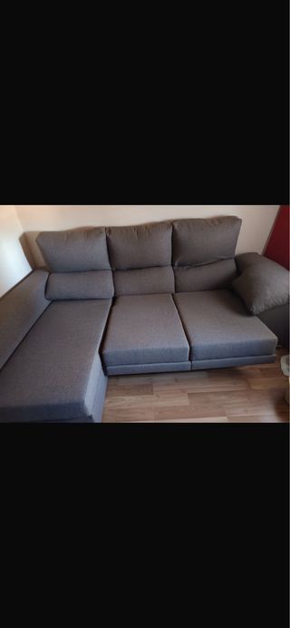 Sofá modular marron de tela