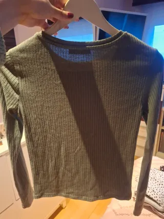 Camiseta manga larga verde militar