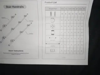 Corrimano per Scale Interne 2 MT (3 disponibili)