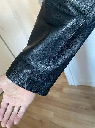 Cazadora Piel Negra AMI caballero