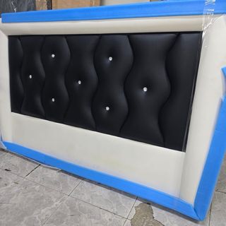 Cabezal diseño 180cm  negro y blanco