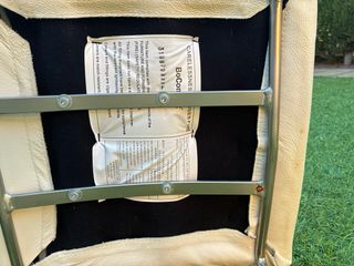 Pack de 4 banquetas BoConcept Piel Blanca y Metal