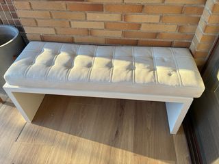 Pack de 4 banquetas BoConcept Piel Blanca y Metal