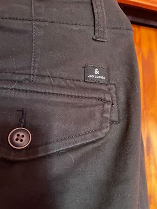Pantalón cargo Jack & Jones negro hombre