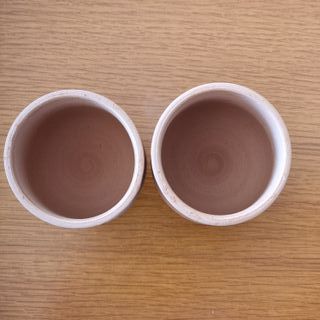 Set 2 Tazze Artigianali Terracotta