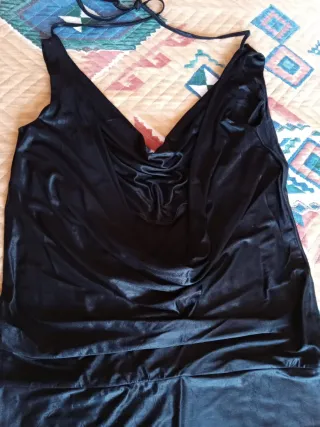 Vestido negro fiesta talla única