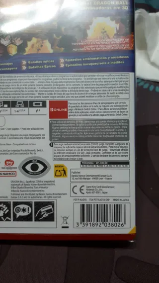 Nintendo Switch Dragon Ball Sparking Zero precinto