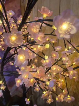 Árbol Decorativo Iluminado Rosa