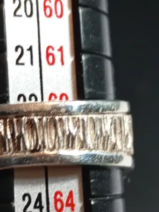 Anillo Plata Ley Granate,talla exacta 23, 5 mm