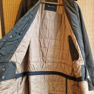 Parka Massimo Dutti Verde Oliva Hombre