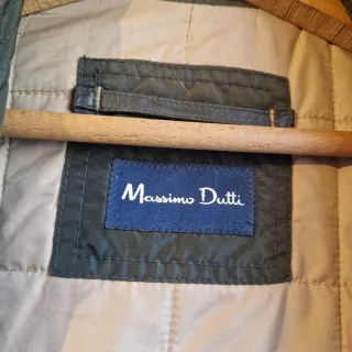 Parka Massimo Dutti Verde Oliva Hombre