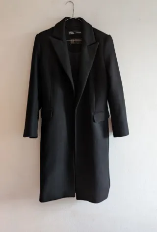 Cappotto di Lana Nero Zara