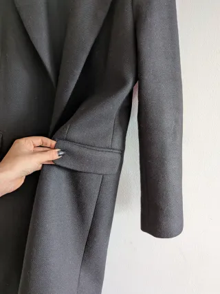 Cappotto di Lana Nero Zara