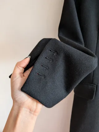 Cappotto di Lana Nero Zara