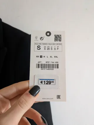 Cappotto di Lana Nero Zara