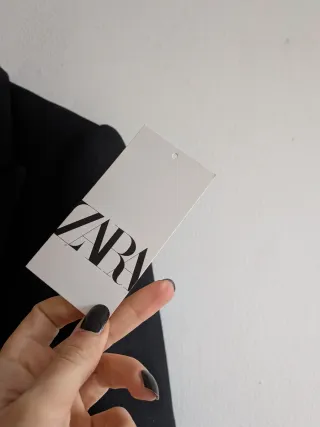 Cappotto di Lana Nero Zara