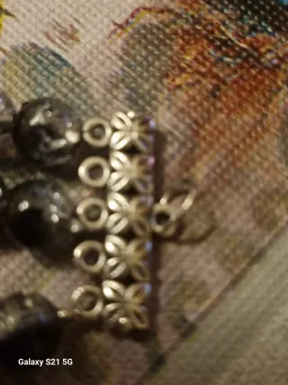 Bracciale perle nere e cristallo