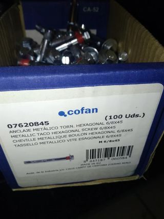 scatola 100 tasselli 6/8X45 (15 scatole dispo)