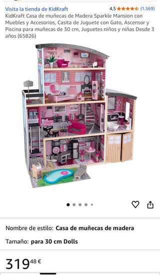 Casa de muñecas de madera 132cm