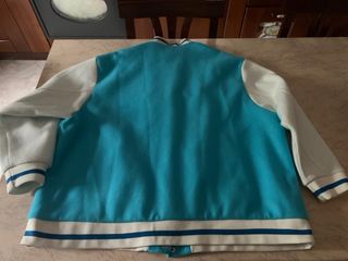 Giacca bomber stile college azzurra donna Lumina