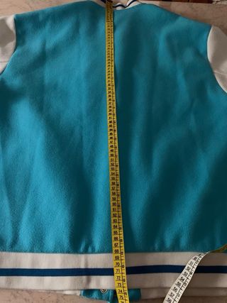 Giacca bomber stile college azzurra donna Lumina