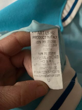 Giacca bomber stile college azzurra donna Lumina